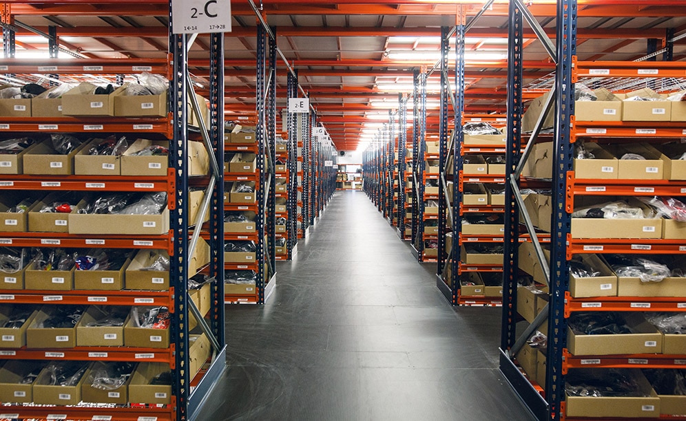 Currently, the warehouse holds more than 90,000 different sized boxes