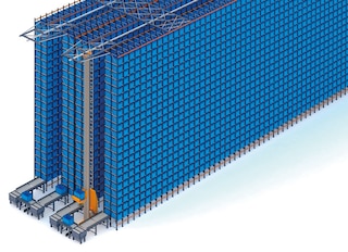 Automated warehouse for boxes and pallet racks of FIC Automated warehouse for boxes and pallet racks of FIC