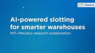 AI applied to slotting (MIT - Mecalux project)