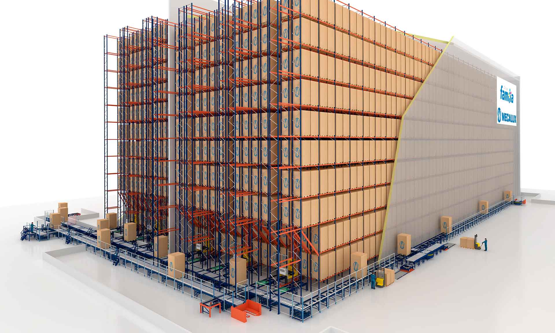 The Grupo Familia warehouse has a capacity to accommodate 19,000 pallets The Grupo Familia warehouse has a capacity to accommodate 19,000 pallets