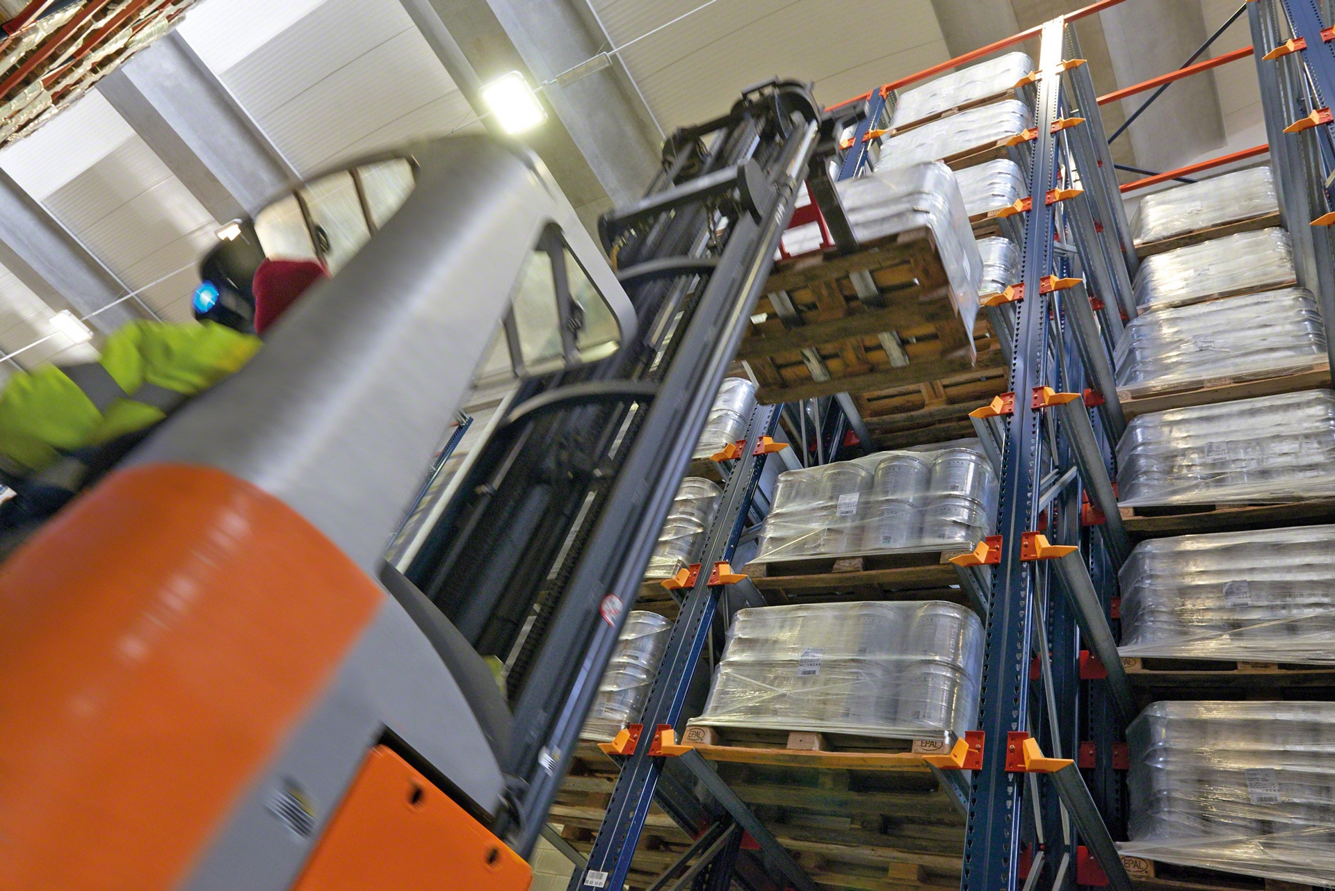 Compact racks make it easier for handling equipment to load and unload goods