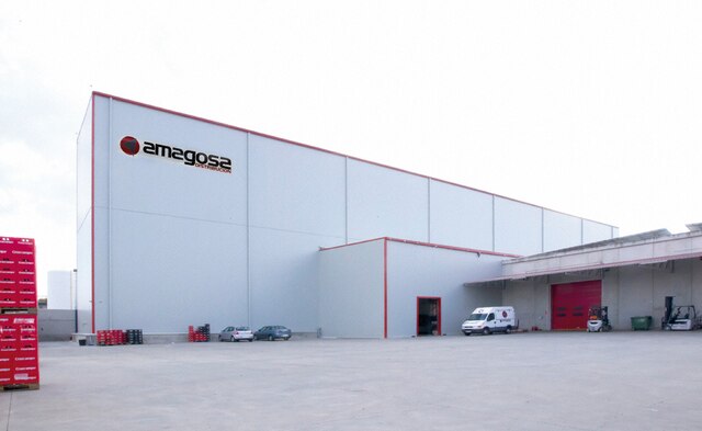 The automated clad-rack warehouse of Amagosa is 22.2 m in height