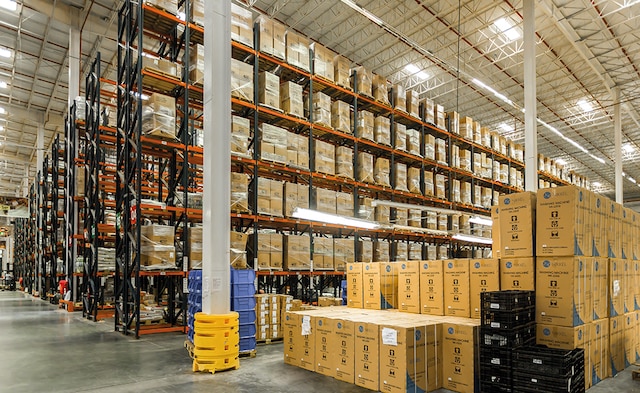 Four areas with pallet racks were installed that take up more than half the surface area of the Grupo Ramos distribution centre
