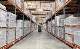 The new storage system accommodates well over 16,000 pallets, nearly double previous capacity The new storage system accommodates well over 16,000 pallets, nearly double previous capacity