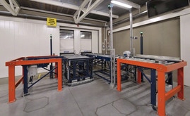 The entry conveyor has a checkpoint, which ensures top condition of all the pallets