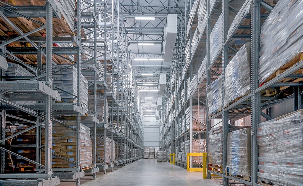 There are 150 storage channels that have the capacity to deep-store 22 pallets