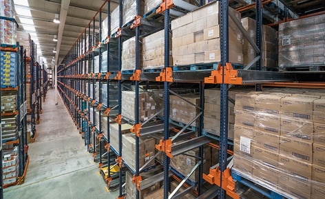How are 1,000 more pallet housed in the same storage area?